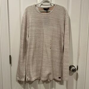 Outpost by Buckle Men’s XL Long Sleeve Waffle Knit Shirt Beige NWT